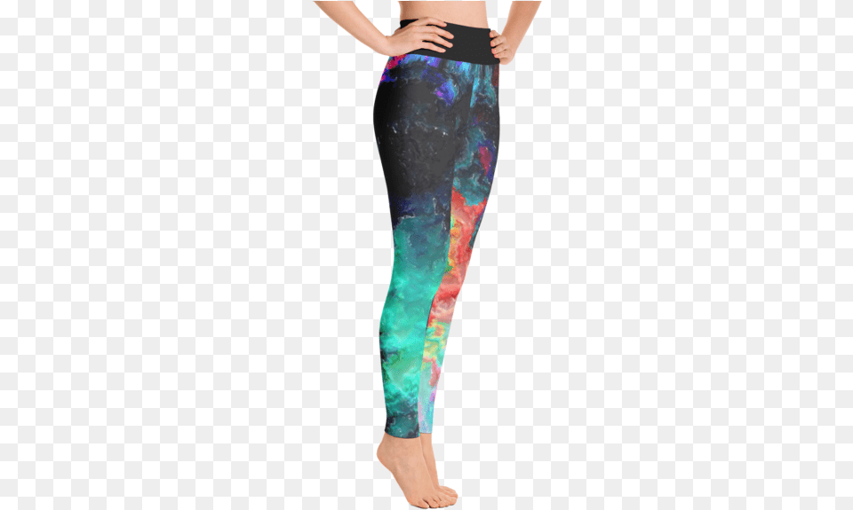Watercolor Abstract All Over Print Yoga Leggings Altino Beauty Girl Yoga Pants 494eaa Sour Cherry, Adult, Clothing, Female, Person Free Transparent Png