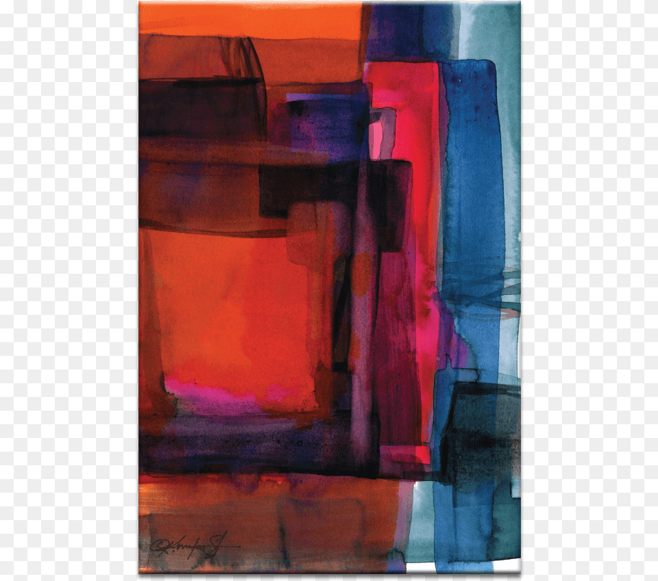 Watercolor Abstraction Watercolour Abstraction 115 By Kathy Morton Stanion, Art, Modern Art, Painting, Canvas Free Png