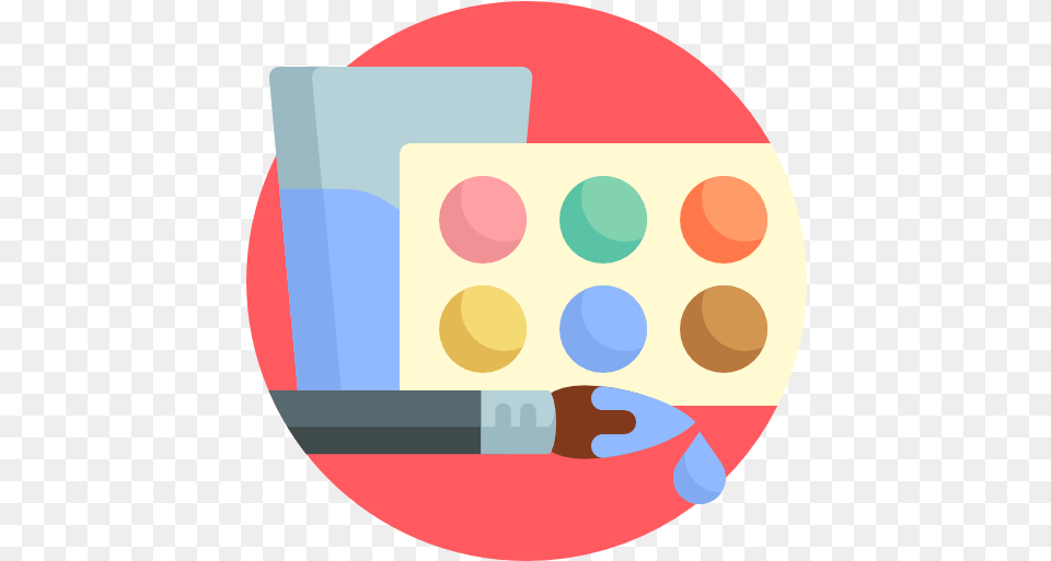 Watercolor Acuarela Icono, Disk Png