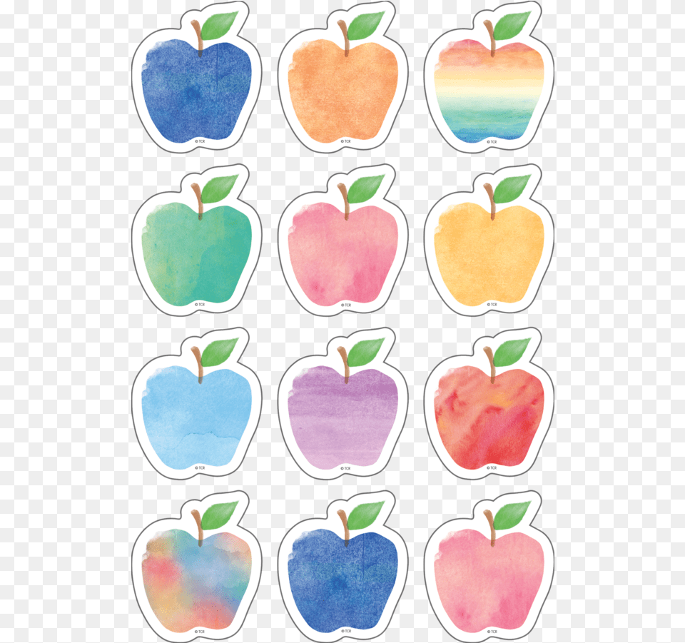 Watercolor Apple Border, Food, Fruit, Plant, Produce Free Png Download