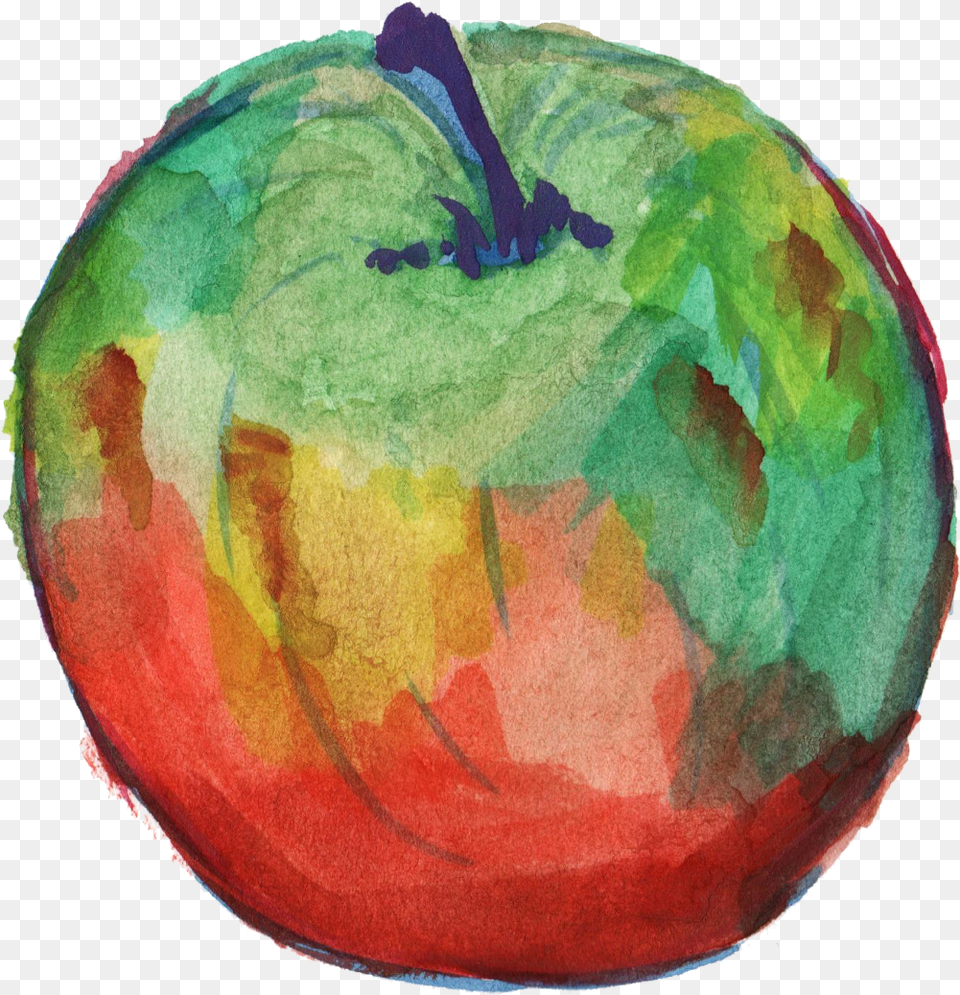 Watercolor Apple Transparent Onlygfxcom Fruit, Food, Plant, Produce Free Png