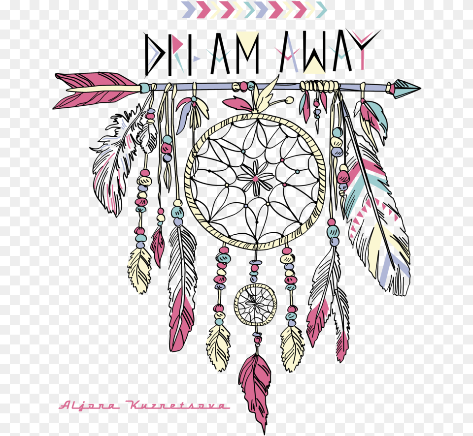 Watercolor Art Painting Dreamcatcher Dream Catcher Dream Away, Accessories, Jewelry, Earring, Necklace Png Image