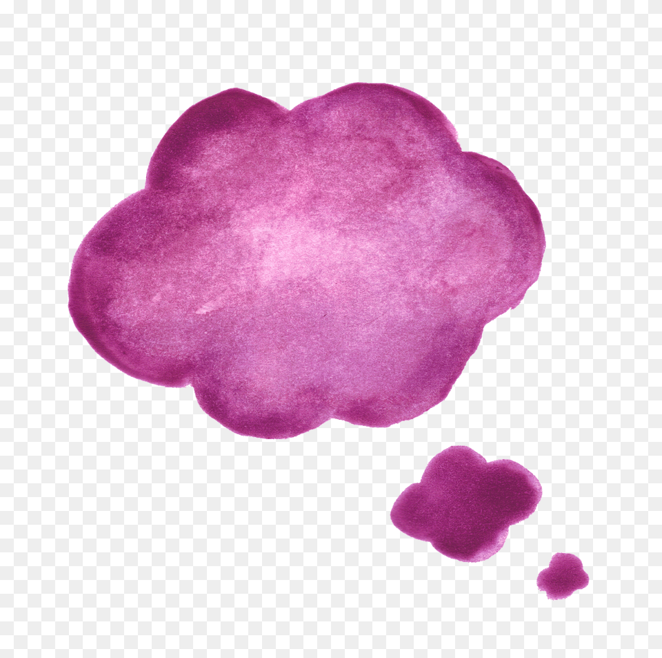 Watercolor Balloon Speech Bubbles Transparent Speech Bubble Watercolor Free, Flower, Petal, Plant, Purple Png