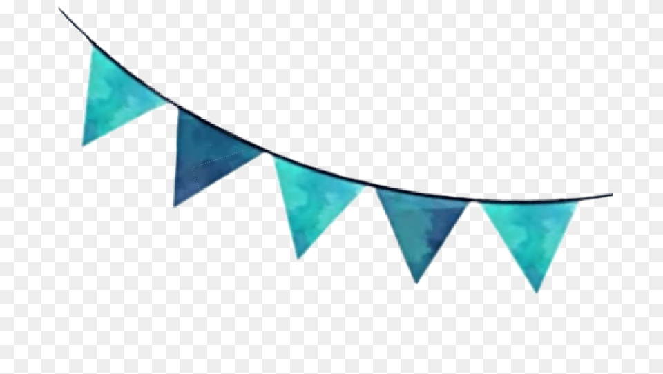 Watercolor Banner Pennant Flag Garland Teal Turquoise Watercolor Teal Banner, Text, Nature, Night, Outdoors Free Png Download