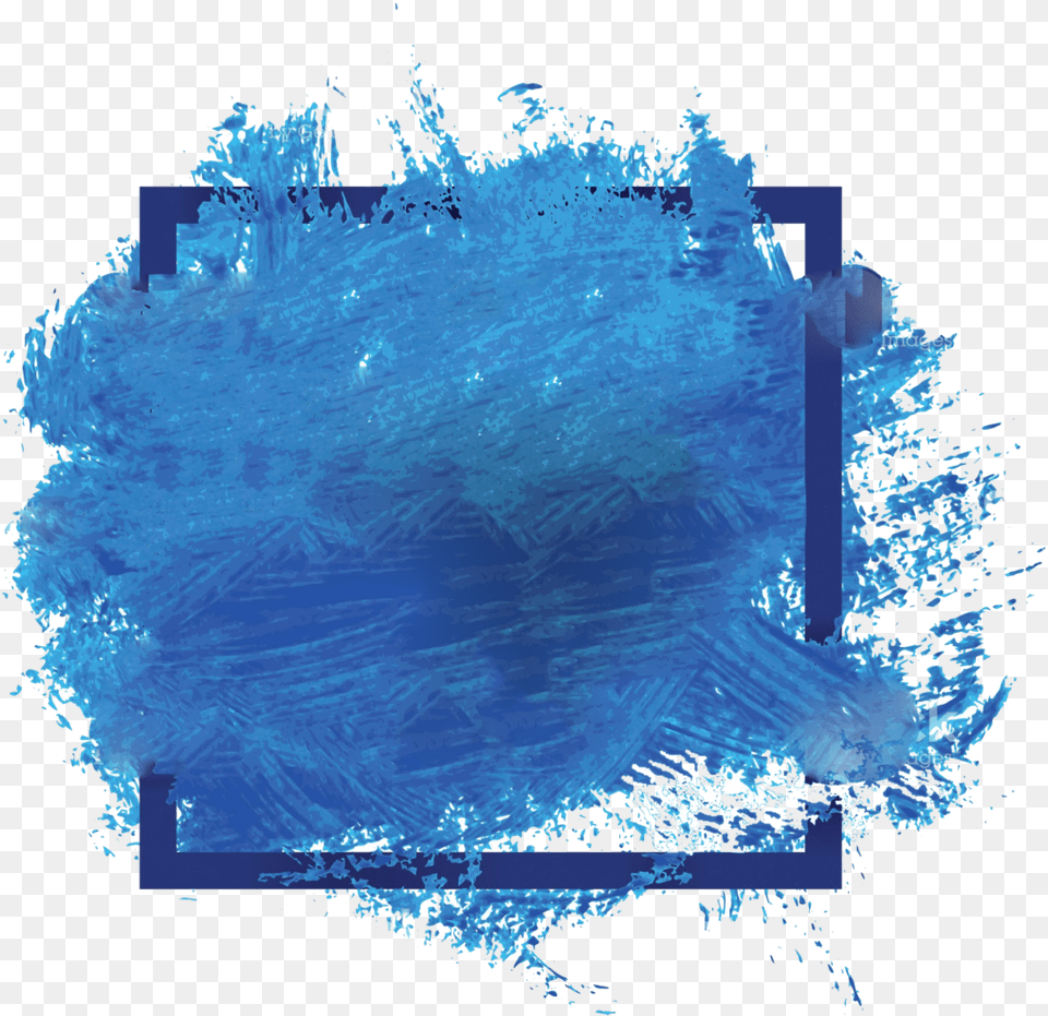 Watercolor Banner Water Color Blue, Crystal, Ice, Nature, Outdoors Free Png