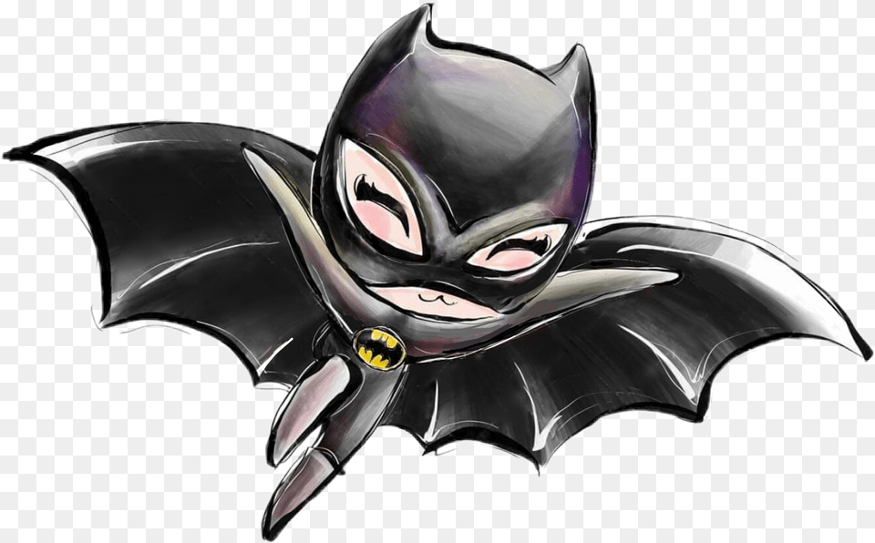 Watercolor Batgirl Batwoman Bat Sticker By Stephanie Imgenes De Bat Girl En Caricatura, Car, Transportation, Vehicle Png