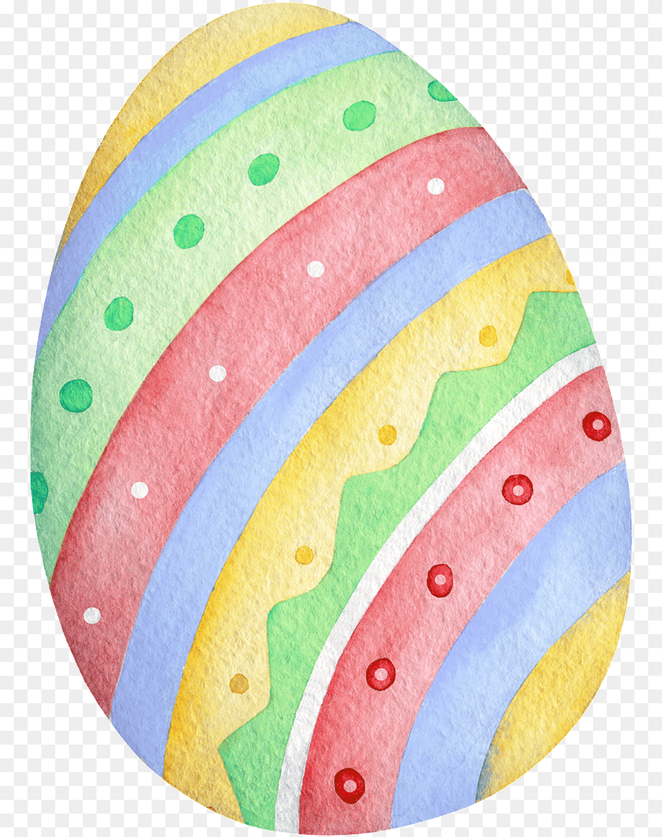 Watercolor Beautiful Egg Transparent Watercolor Painting, Easter Egg, Food Free Png