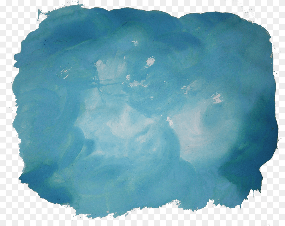 Watercolor Border Watercolor Ice, Nature, Outdoors, Turquoise Free Png Download