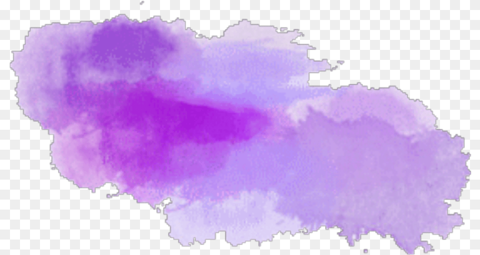 Watercolor Brush Pastel Paint Strokes, Purple Png