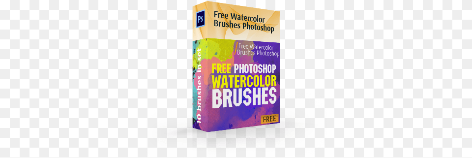 Watercolor Brushes Photoshop Book Cover, Advertisement, Poster Free Png