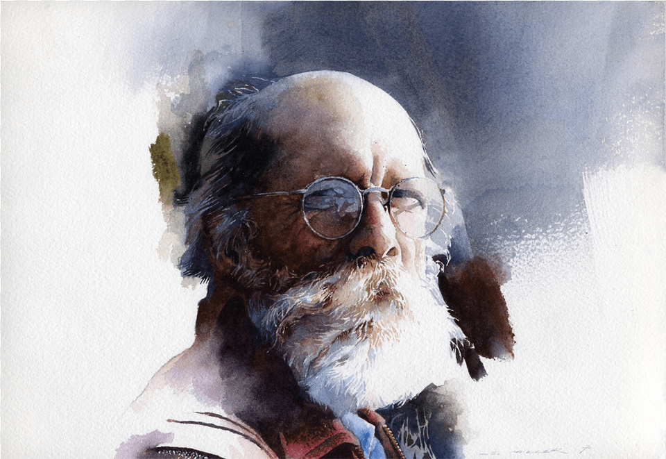 Watercolor By Stan Miller Watercolor, Portrait, Photography, Person, Head Png