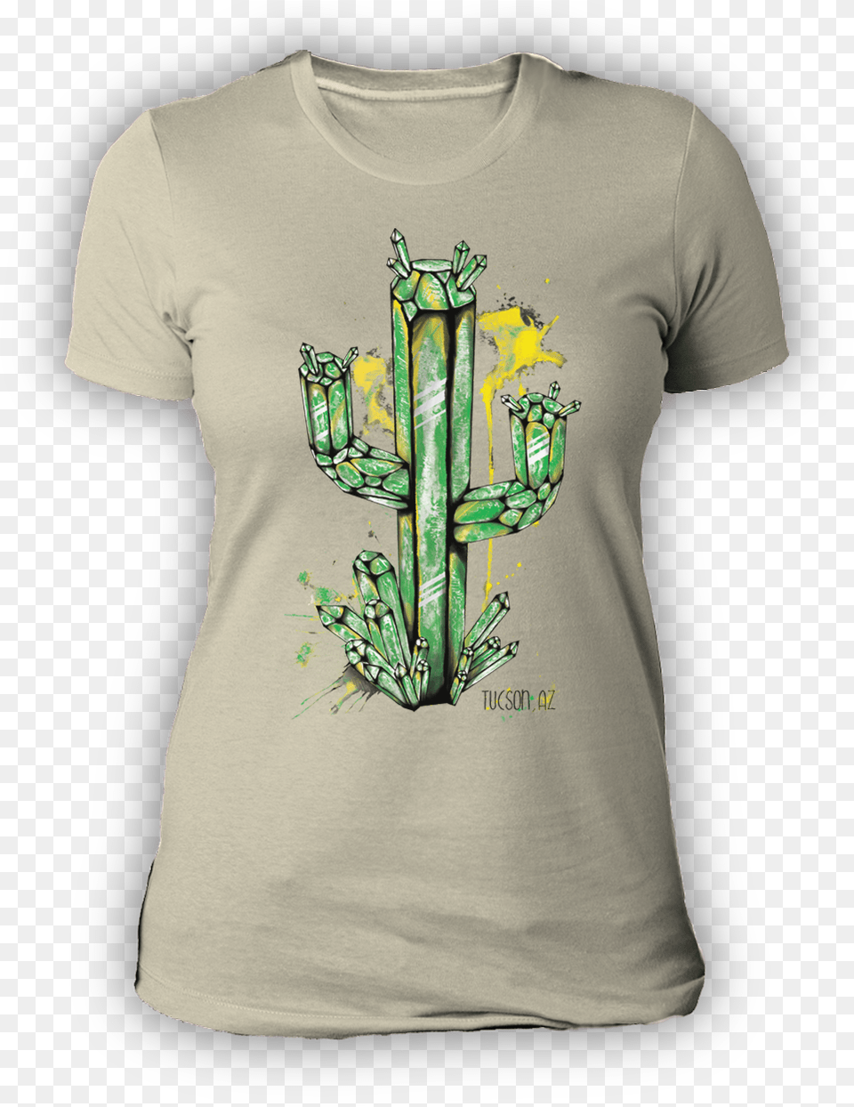 Watercolor Cactus, Clothing, T-shirt, Shirt Free Png Download