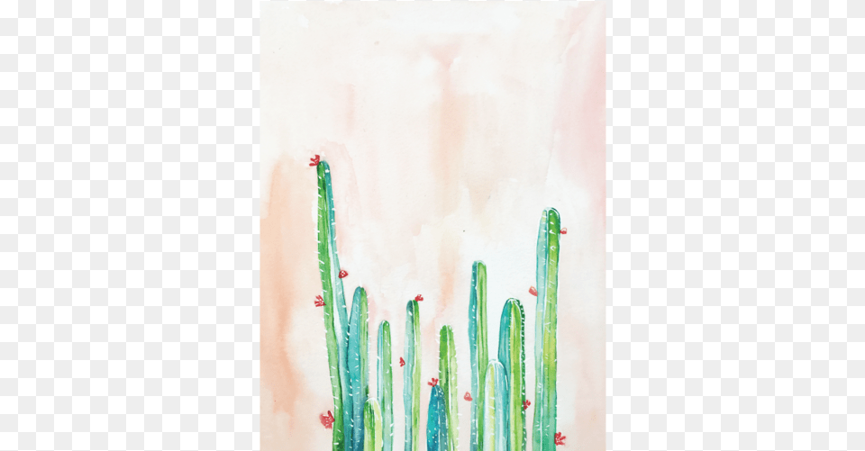 Watercolor Cactus Watercolor Painting, Plant, Brush, Device, Tool Free Png