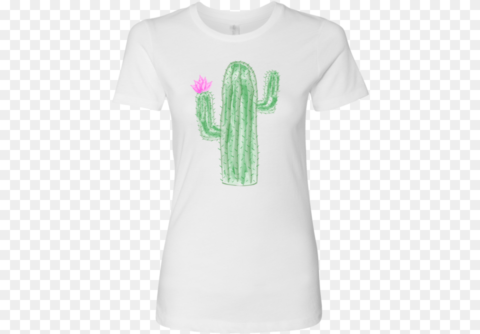 Watercolor Cactus Weberocereus, Clothing, T-shirt, Plant Png