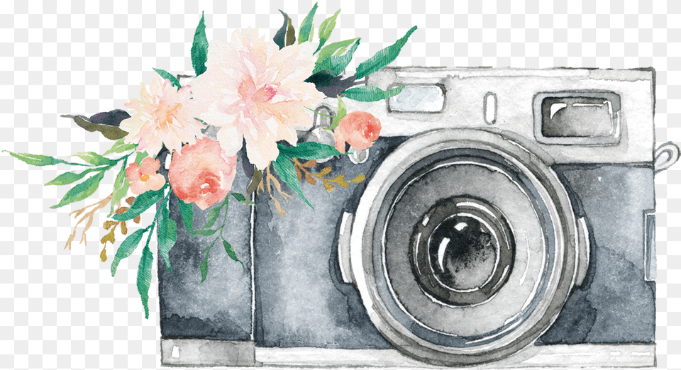 Watercolor Camera Watercolor Camera Logo Full Watercolor Camera Clipart, Flower, Flower Arrangement, Plant, Flower Bouquet Free Png Download