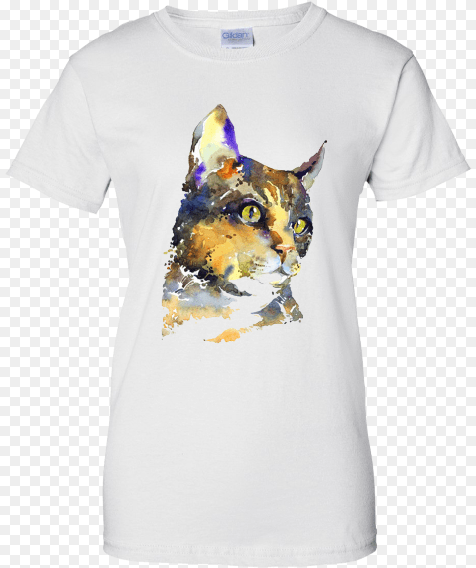 Watercolor Cat Inspiration Tee Funny Star Wars Han Solo And Chewbacca, T-shirt, Clothing, Person, Man Png Image