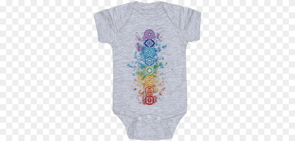 Watercolor Chakra Symbols Baby Onesy Proud Navy Quote, Clothing, T-shirt, Applique, Pattern Free Png