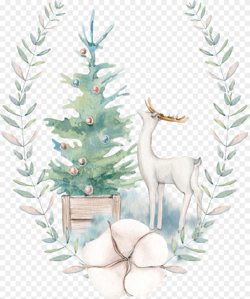 Watercolor Christmas Cards Christmas Settings Christmas Watercolor Painting, Accessories, Art, Face, Head Free Transparent Png