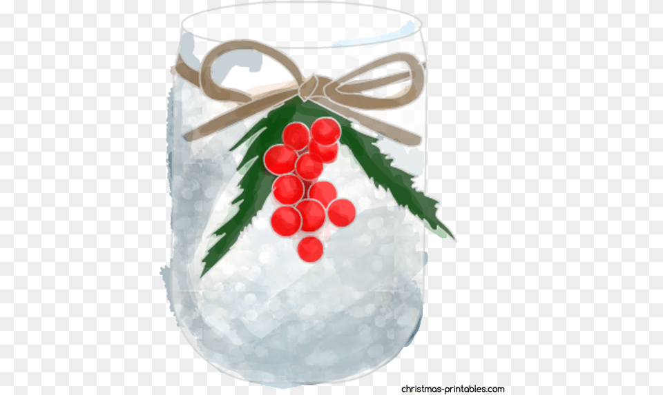 Watercolor Christmas Clipart And Elements Printable Christmas Clip Art Watercolor, Jar, Food, Fruit, Plant Png Image