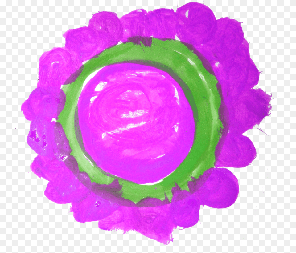 Watercolor Circle Circle, Purple, Flower, Plant, Rose Free Png Download