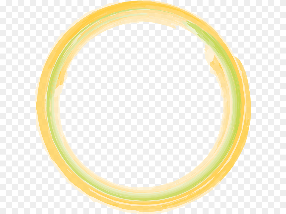 Watercolor Circle Paint Artistic Brush Creative Circle, Oval Free Png Download