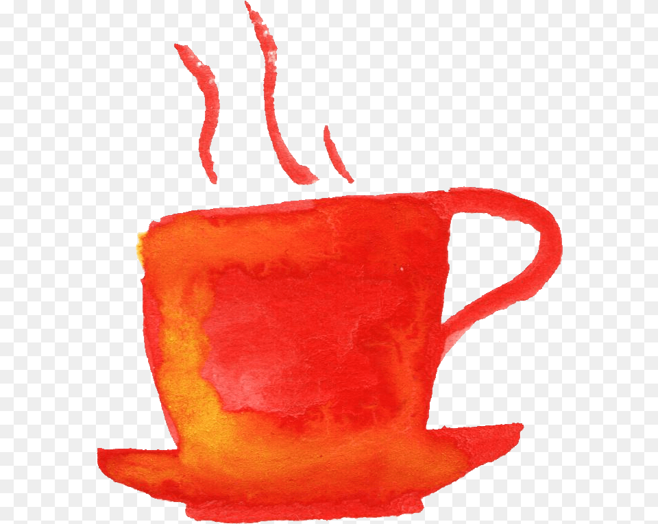 Watercolor Coffee Cups Creative Arts, Cup, Bag Free Transparent Png