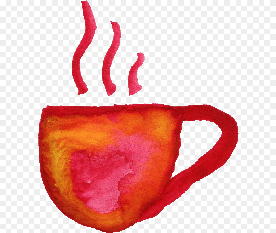 Watercolor Coffee Cups Transparent Watercolor Coffee Mug, Flower, Plant, Rose Png Image