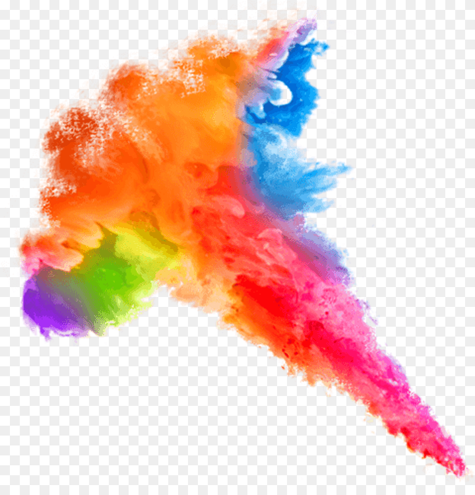 Watercolor Colorsplash Colorful Ink Rainbow Rainbow Smoke Transparent, Outdoors, Nature, Person Free Png