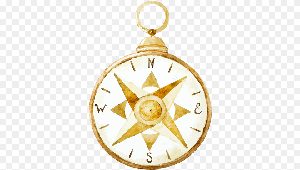 Watercolor Compass Clipart Free Transparent Png