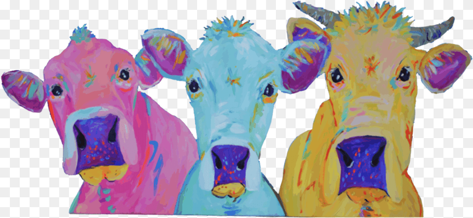 Watercolor Cows Trio Watercolor Painting, Animal, Cattle, Cow, Livestock Free Png Download