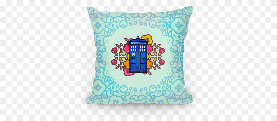 Watercolor Doctor Who Icon Pillow Pillow Watercolor Doctor Who Icon Tardis Tote Bag Funny, Cushion, Home Decor Free Transparent Png