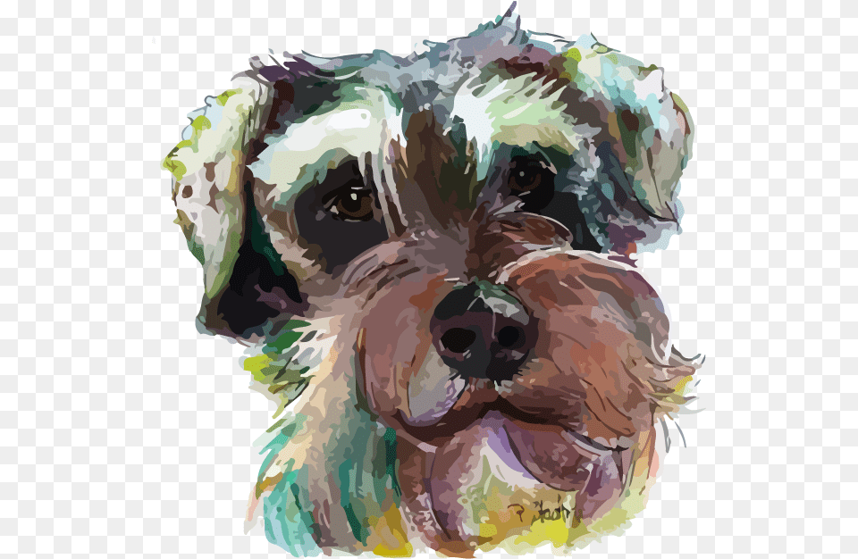 Watercolor Dog Printed Transfers Watercolor Painting, Art, Animal, Canine, Mammal Free Png