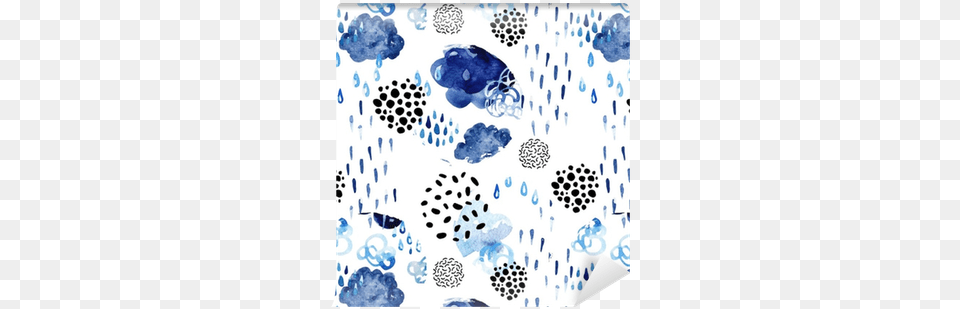 Watercolor Fall Shower Seamless Pattern Abstract Summer Geo Pattern On Sport Watch, Stain Free Png
