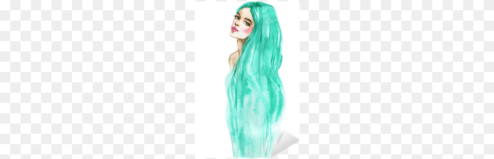 Watercolor Fashion Woman Portrait Painting, Adult, Female, Person, Accessories Free Transparent Png