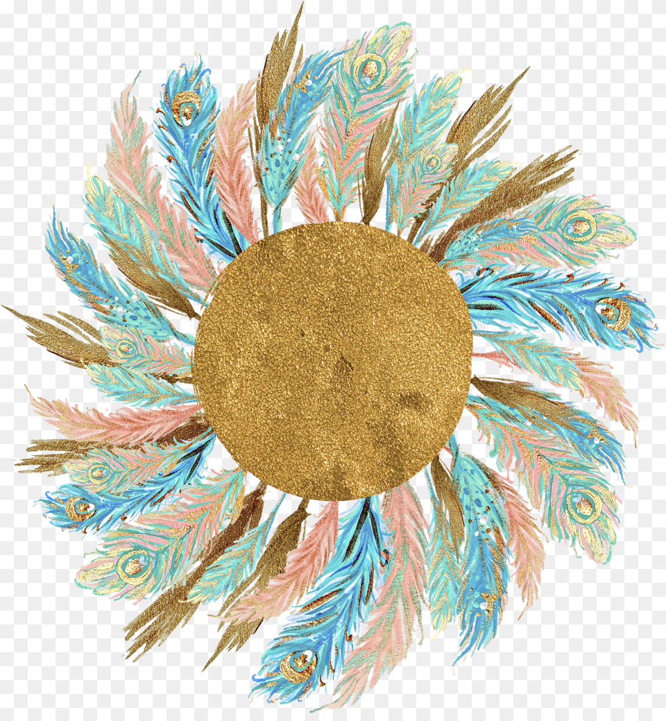Watercolor Feather Wreath Transparent, Accessories, Pattern, Art, Jewelry Png