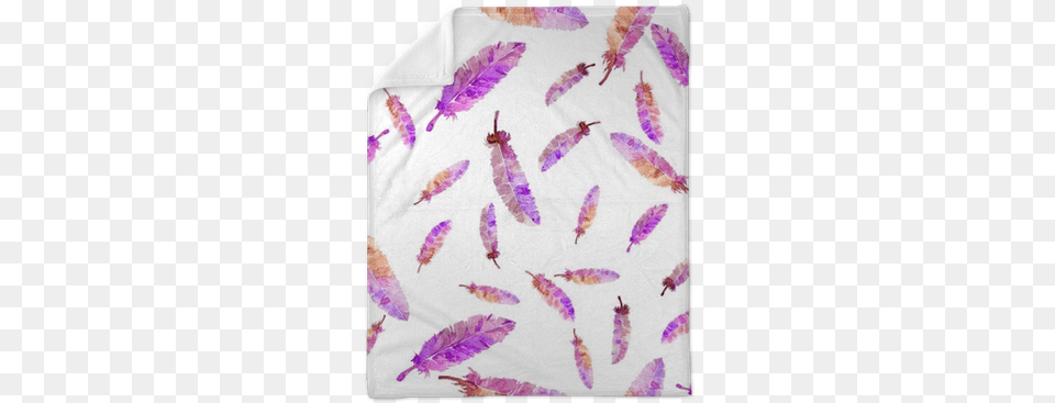Watercolor Feathers Seamless Pattern Plumas Violeta Sin Fondo, Flower, Petal, Plant, Purple Free Transparent Png