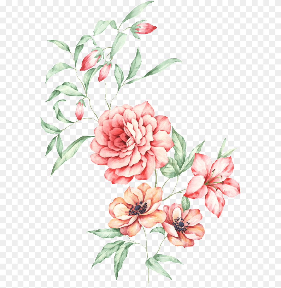 Watercolor Floral Bouquet Watercolor Painting, Art, Floral Design, Flower, Graphics Free Transparent Png