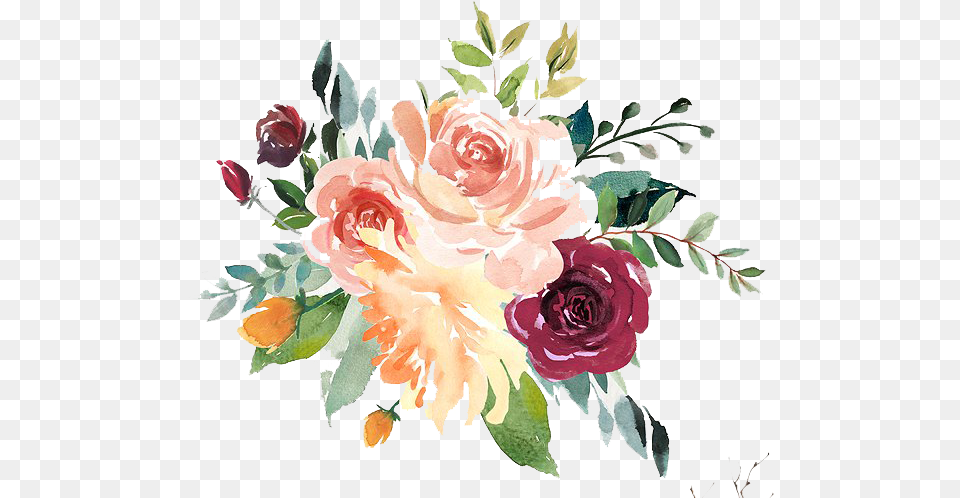 Watercolor Floral Watercolor Transparent Flower Vector, Art, Plant, Pattern, Graphics Free Png Download