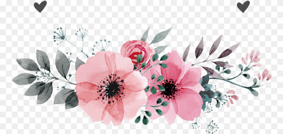 Watercolor Flower Flower Pink Vector, Art, Floral Design, Graphics, Pattern Free Png Download