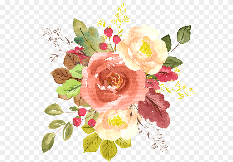 Watercolor Flower Illustration Flores Clean Aquarela Vetor, Art, Plant, Pattern, Graphics Png Image