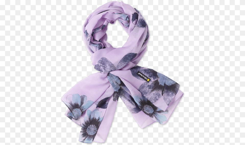 Watercolor Flower Lightweight Scarf Scarf, Clothing, Stole Free Png Download