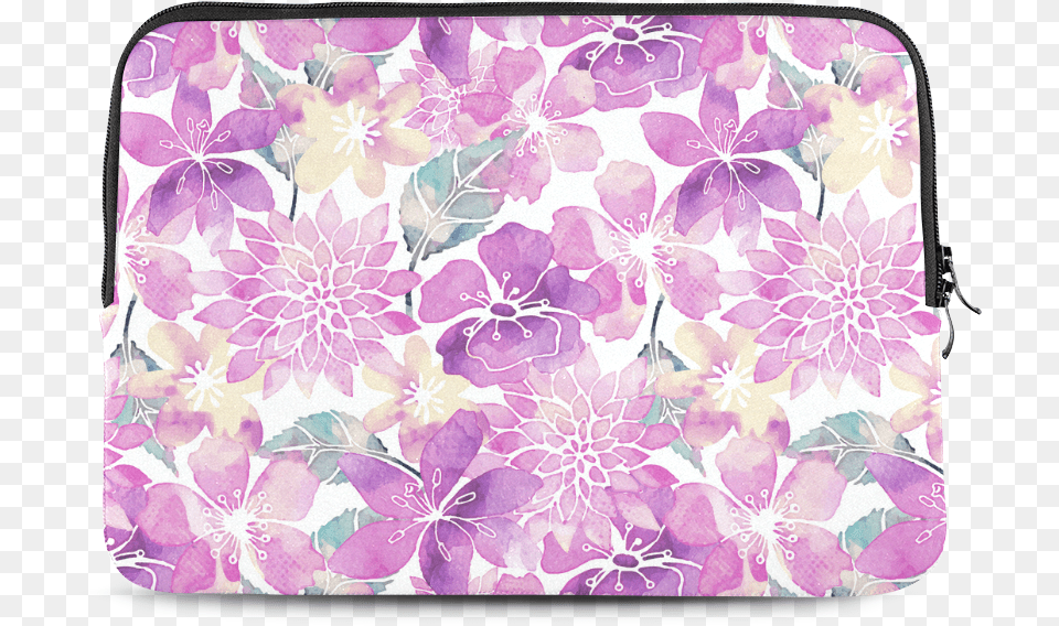 Watercolor Flower Pattern Macbook Air 13 Blue Green Floral Watercolor Background, Accessories, Bag, Handbag, Plant Png