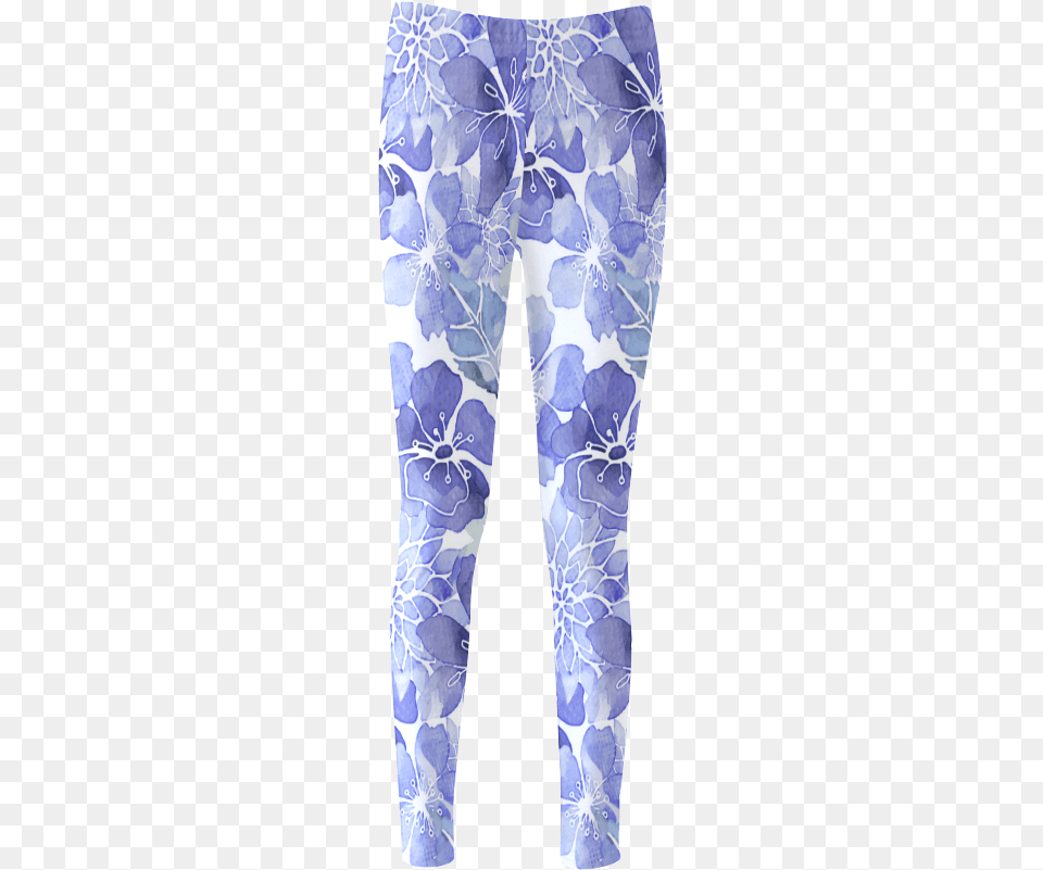 Watercolor Flower Pattern Women39s Leggings Pajamas, Clothing, Hosiery, Pants, Tights Free Transparent Png