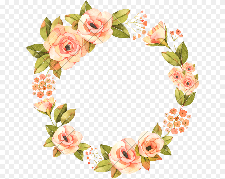 Watercolor Flower Wreath Free Download Watercolor Wreath Flower, Art, Floral Design, Graphics, Pattern Png Image