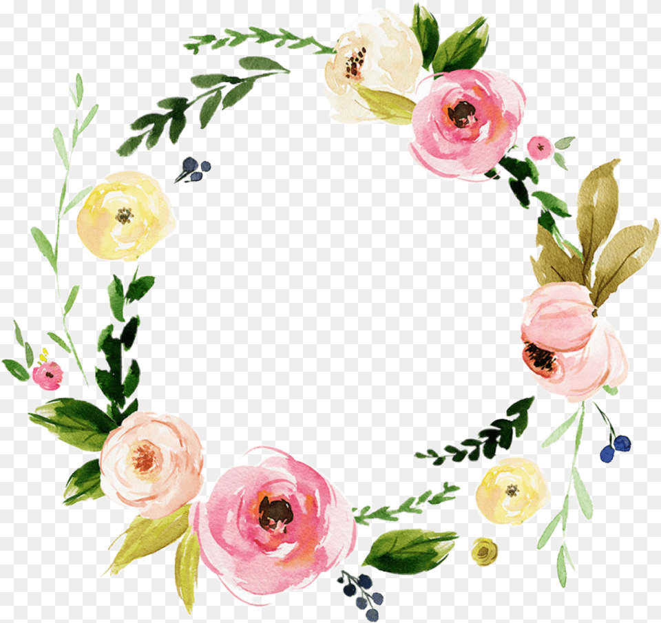 Watercolor Flowers Floral Wreath Pastel Laurel If Ye Love Me Keep My Commandments, Flower, Plant, Rose, Art Free Png