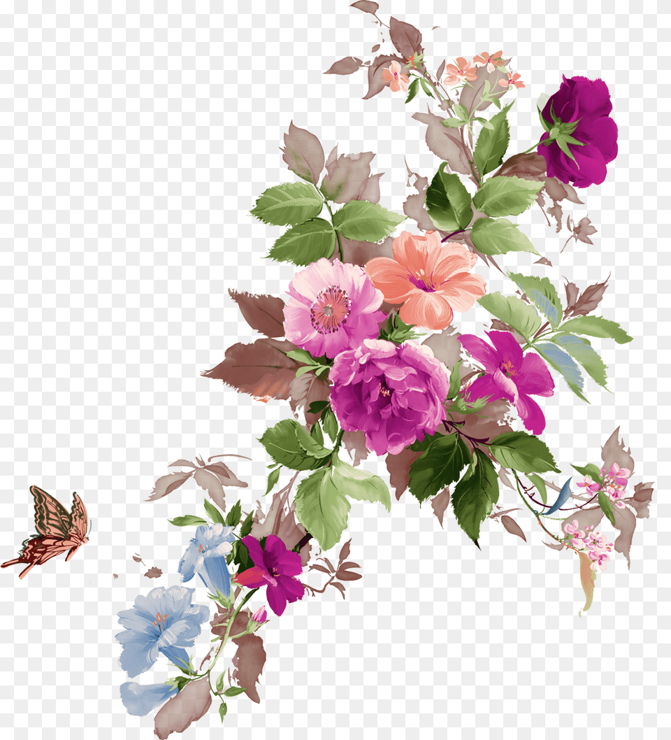 Watercolor Flowers Flower Illust Art, Floral Design, Graphics, Pattern Free Png