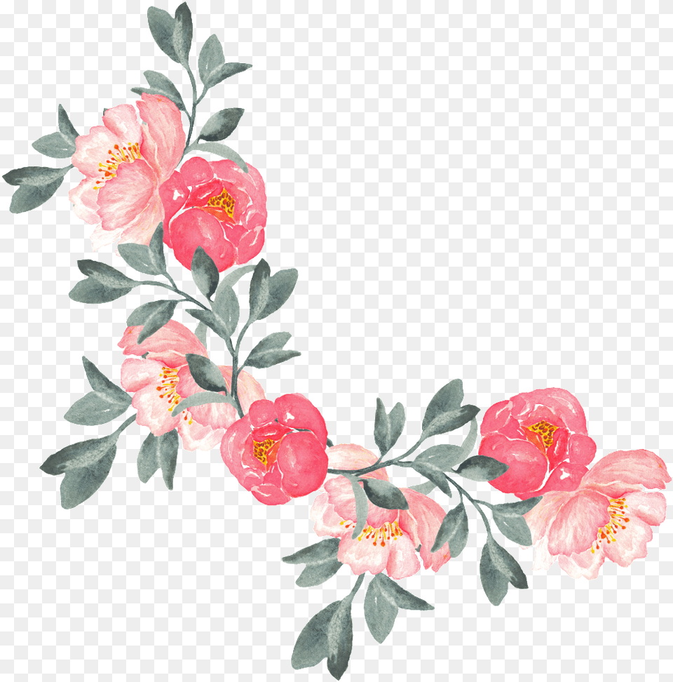 Watercolor Flowers Hand Painted Flowers, Flower, Plant, Pattern, Art Free Png Download