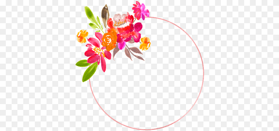 Watercolor Flowers Hd Frame, Accessories, Flower Arrangement, Flower, Plant Free Transparent Png