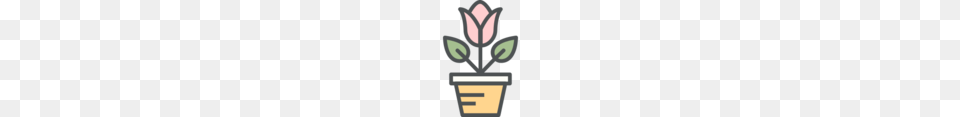Watercolor Flowers Icons, Jar, Plant, Planter, Potted Plant Png Image