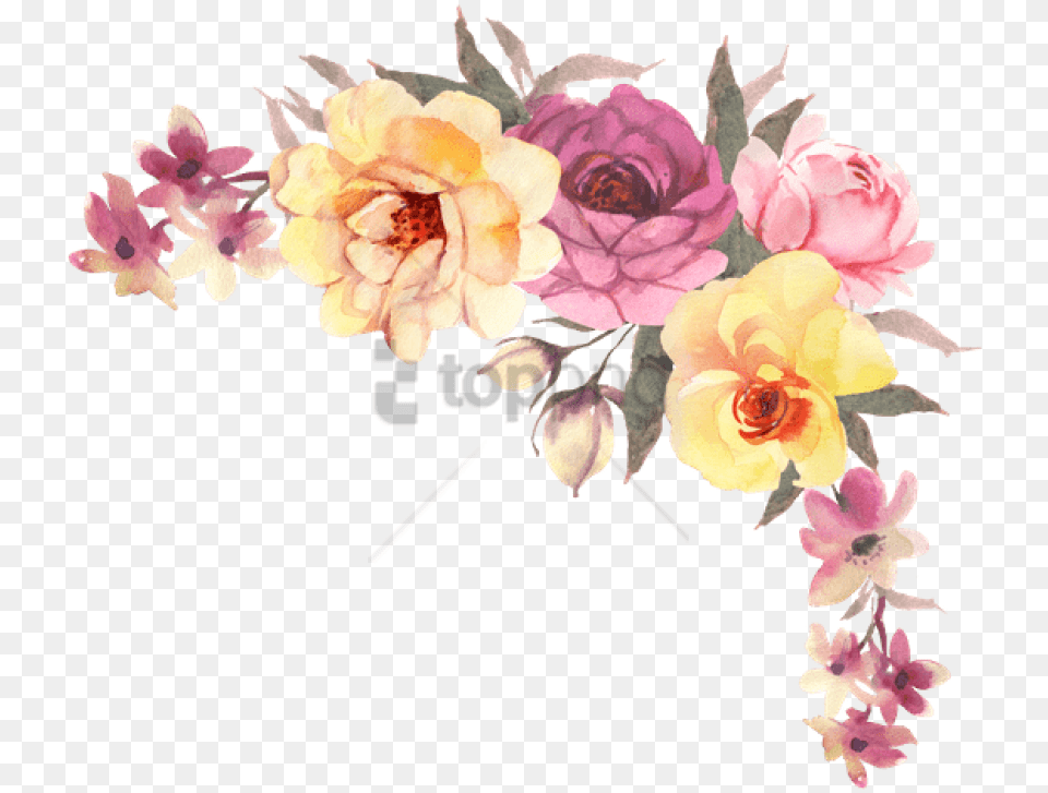 Watercolor Flowers Image With Boho Watercolor Flower, Art, Floral Design, Flower Arrangement, Flower Bouquet Free Transparent Png